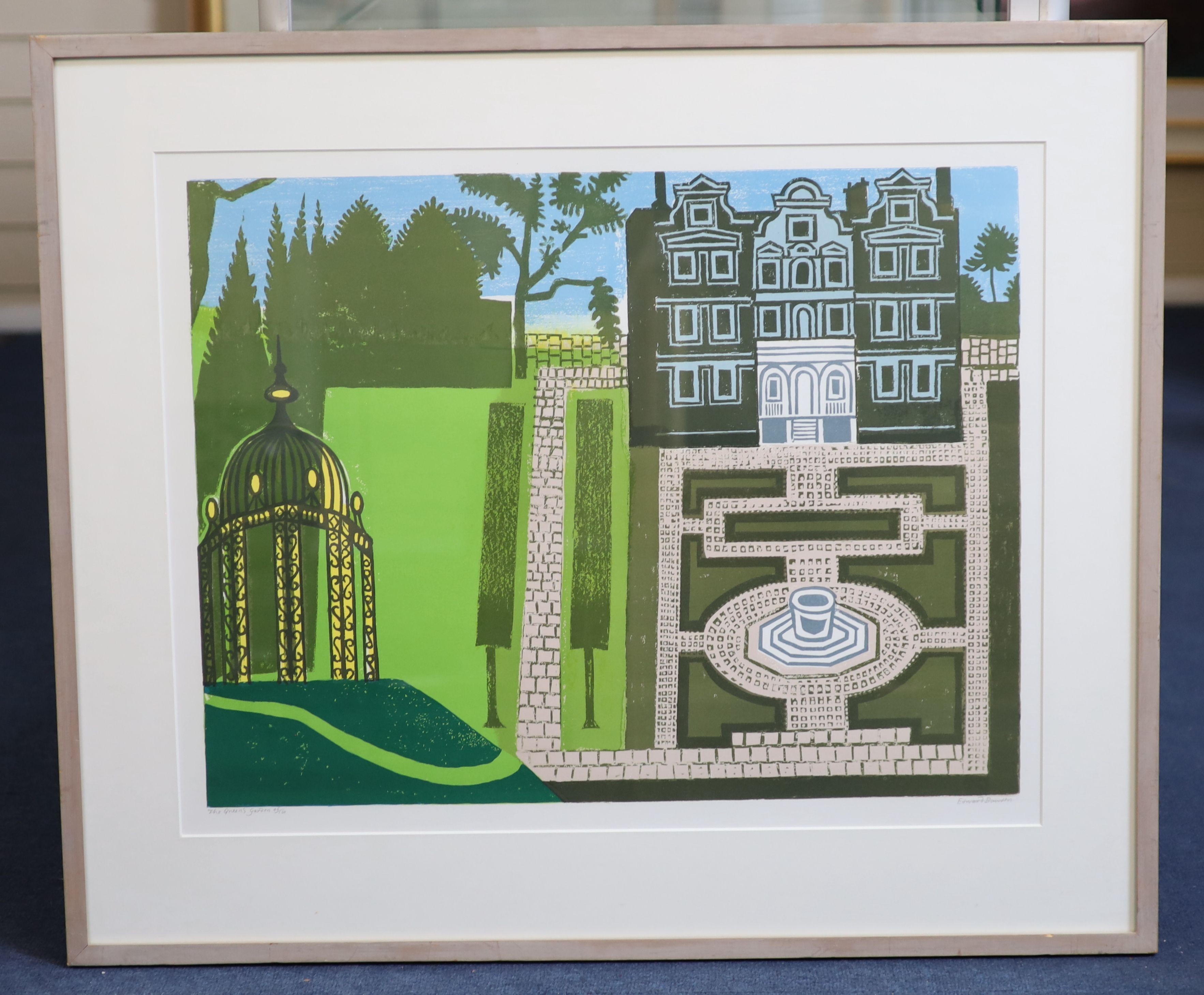 Edward Bawden RA (1903-1989), The Queen's Garden, screenprint, 51 x 65cm